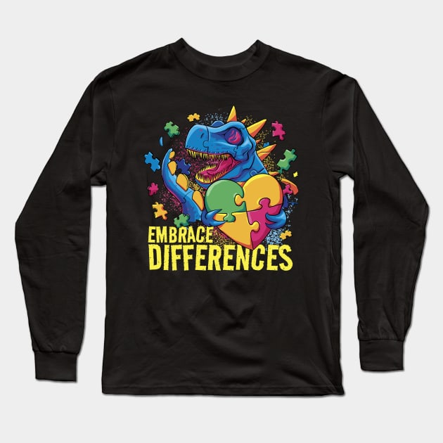 Dino Diversity Long Sleeve T-Shirt by Life2LiveDesign